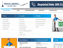 Tablet Screenshot of prace-liberec.cz